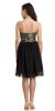 Strapless Sweetheart Neck Knee length Cocktail Party Dress back